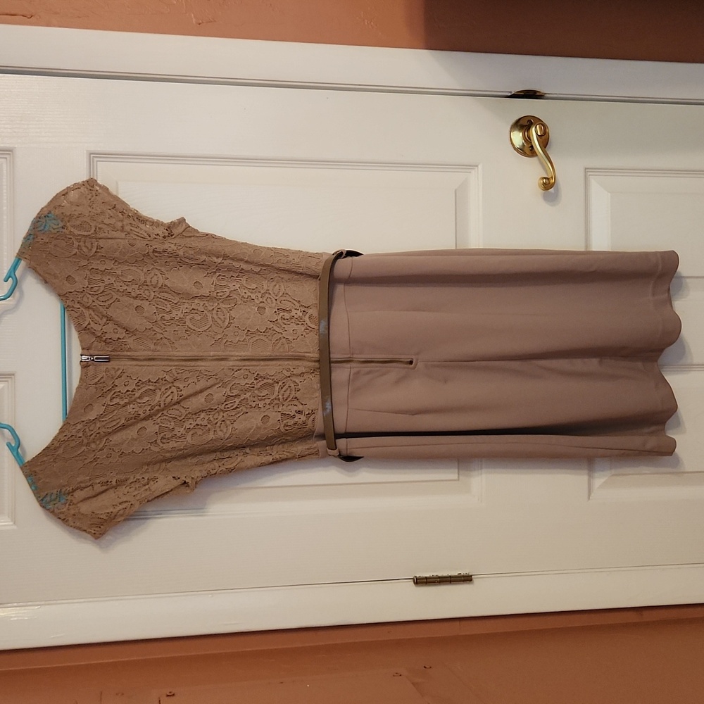 NWT MNG by Mango tan lace dress - Picture 5 of 5